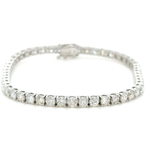 6.34 Carat Diamond Tennis Bracelet 1 8K White Gold