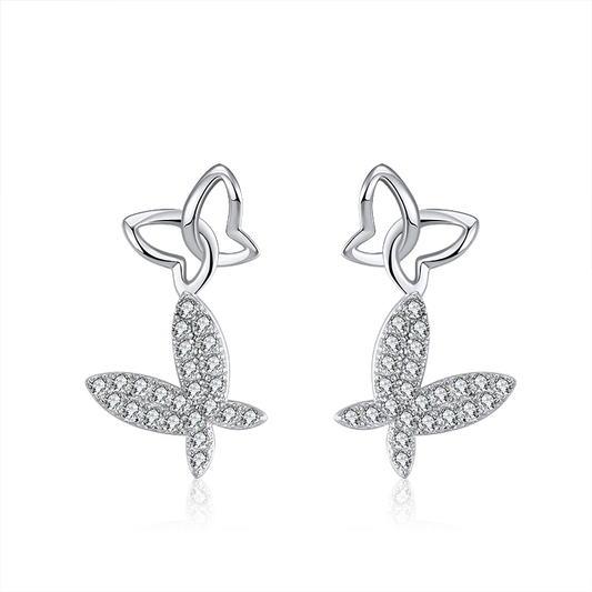 Butterfly drop Earrings